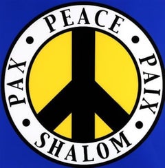 Sérigraphie Shalom Pax Paix (The Peace Print) sur papier Rives BFK signée/N 35/50