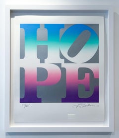 Robert Indiana Serigraph, 2012, Signed, Spring (Silver), Four Seasons of Hope
