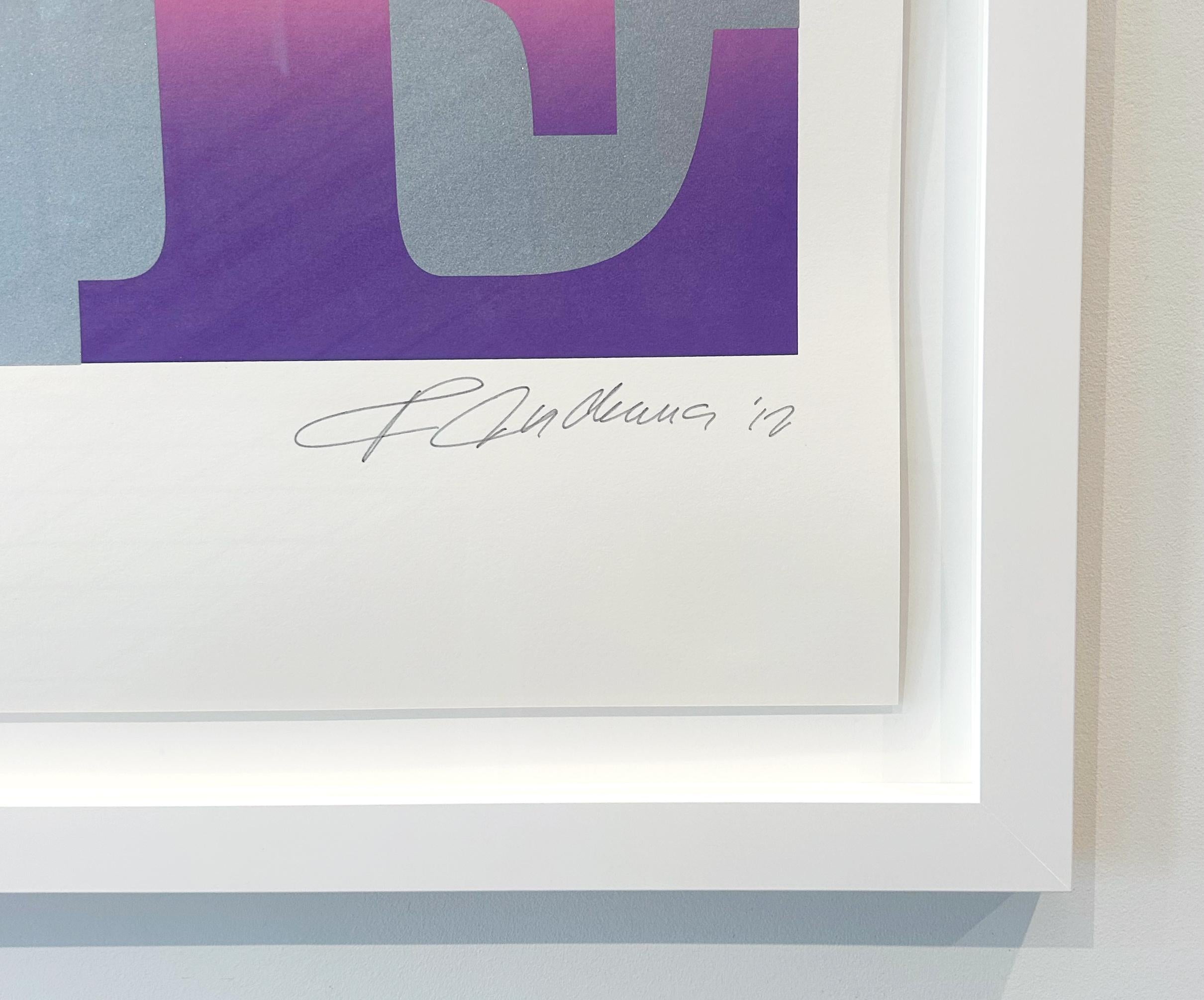 Primavera (Silver), da Four Seasons of Hope - Print Blu di Robert Indiana