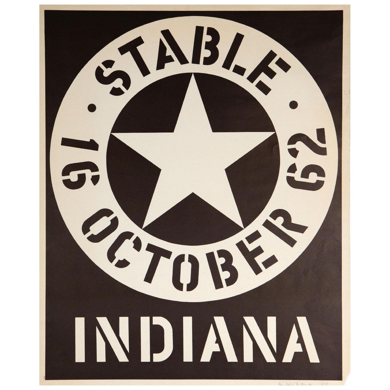Stable Gallery Exhibition Poster - Print by Robert Indiana