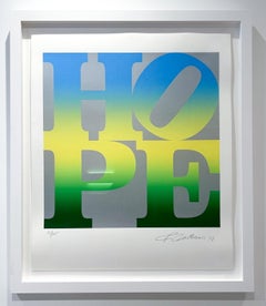 Robert Indiana Serigraph, 2012, Signed, Summer (Silver), Four Seasons of Hope