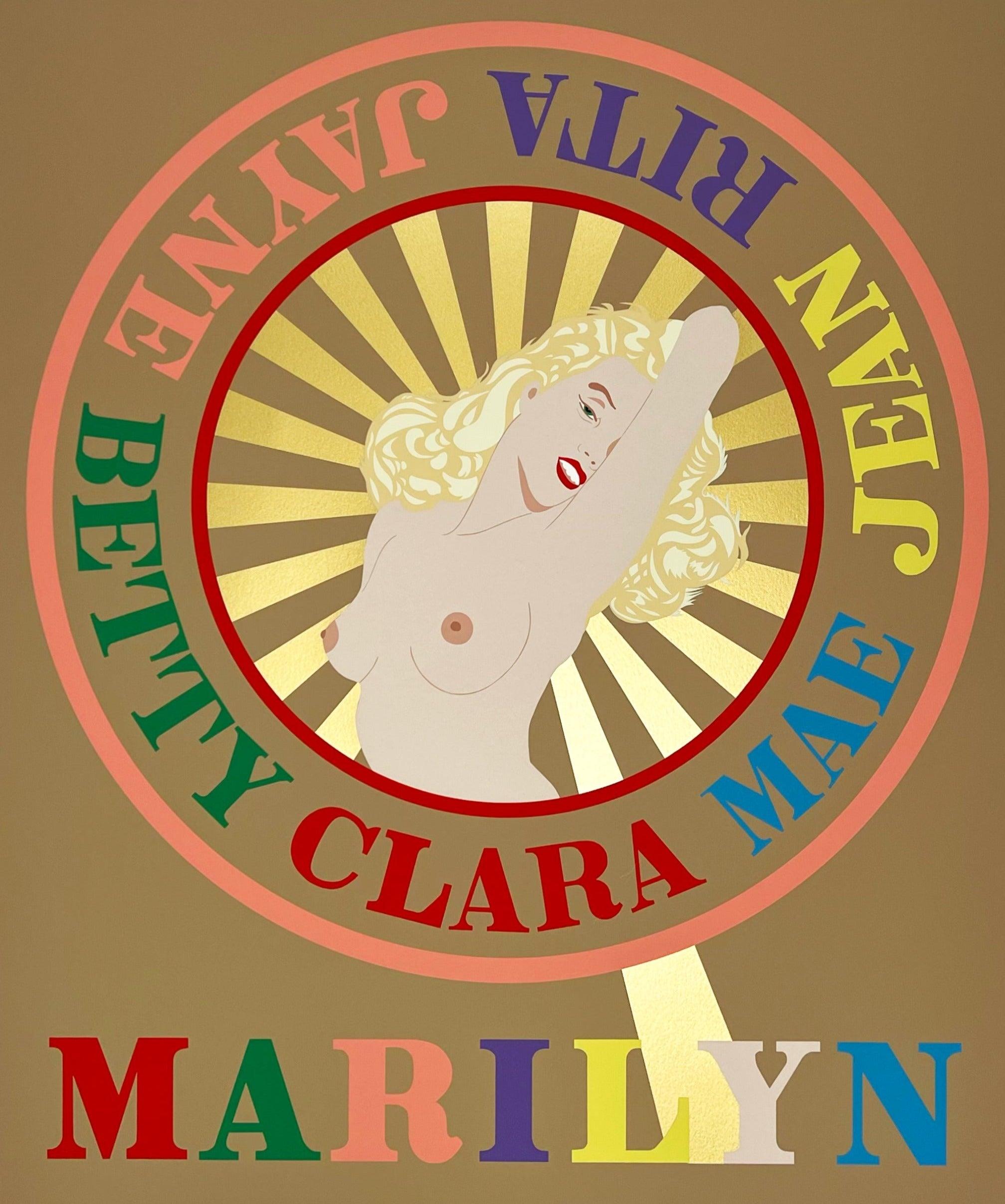 Robert Indiana Print - Sunburst Marilyn