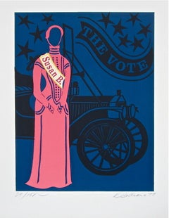 Robert Indiana: „The Mother of Us All“:: Lithographie in limitierter Auflage:: Susan B. Anthony