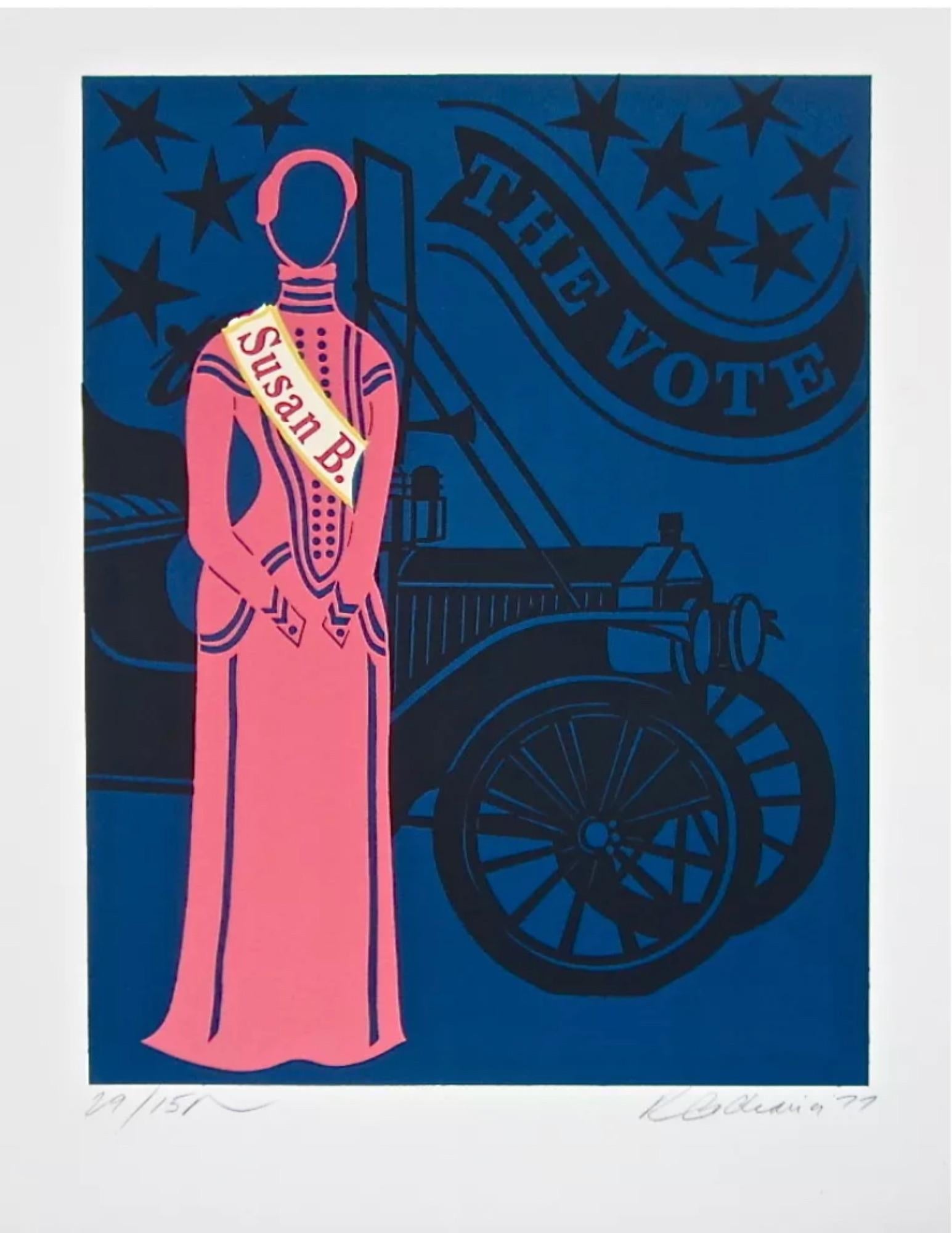 Robert Indiana Figurative Print - Susan B. Anthony (Virgil Thomson, Mother of Us All Suite)