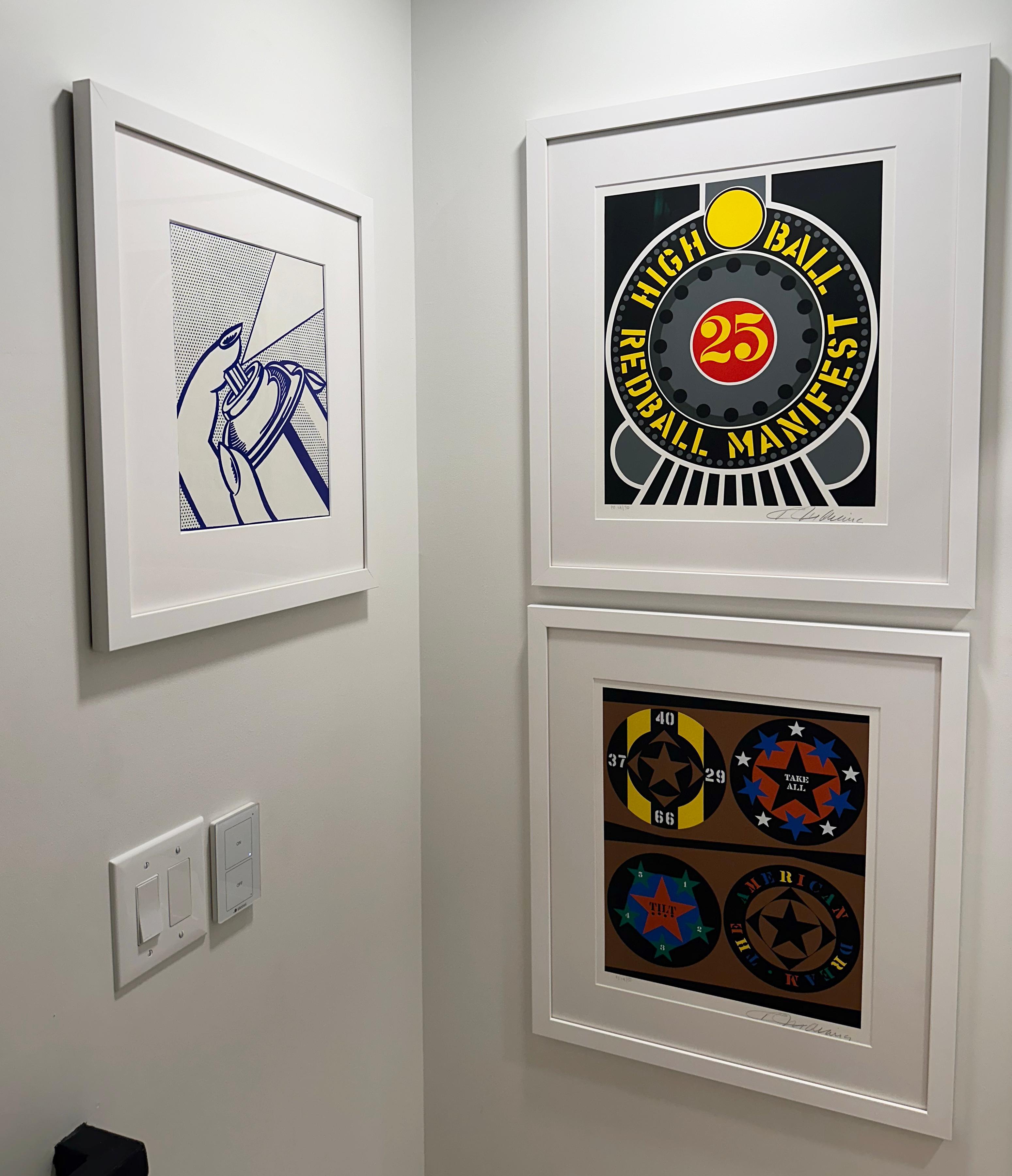 Artist: Robert Indiana
Title: The American Dream
Portfolio: The American Dream
Medium: Serigraph
Year: 1997
Edition: PP 14/30 (aside from the edition of 395)
Frame Size: 26 1/2