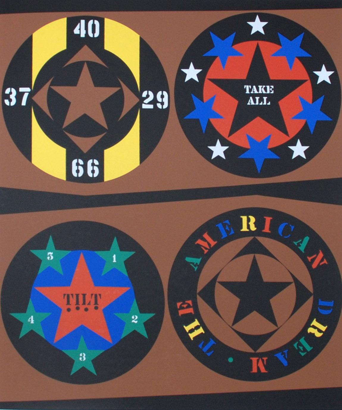 Robert Indiana Abstract Print - The American Dream