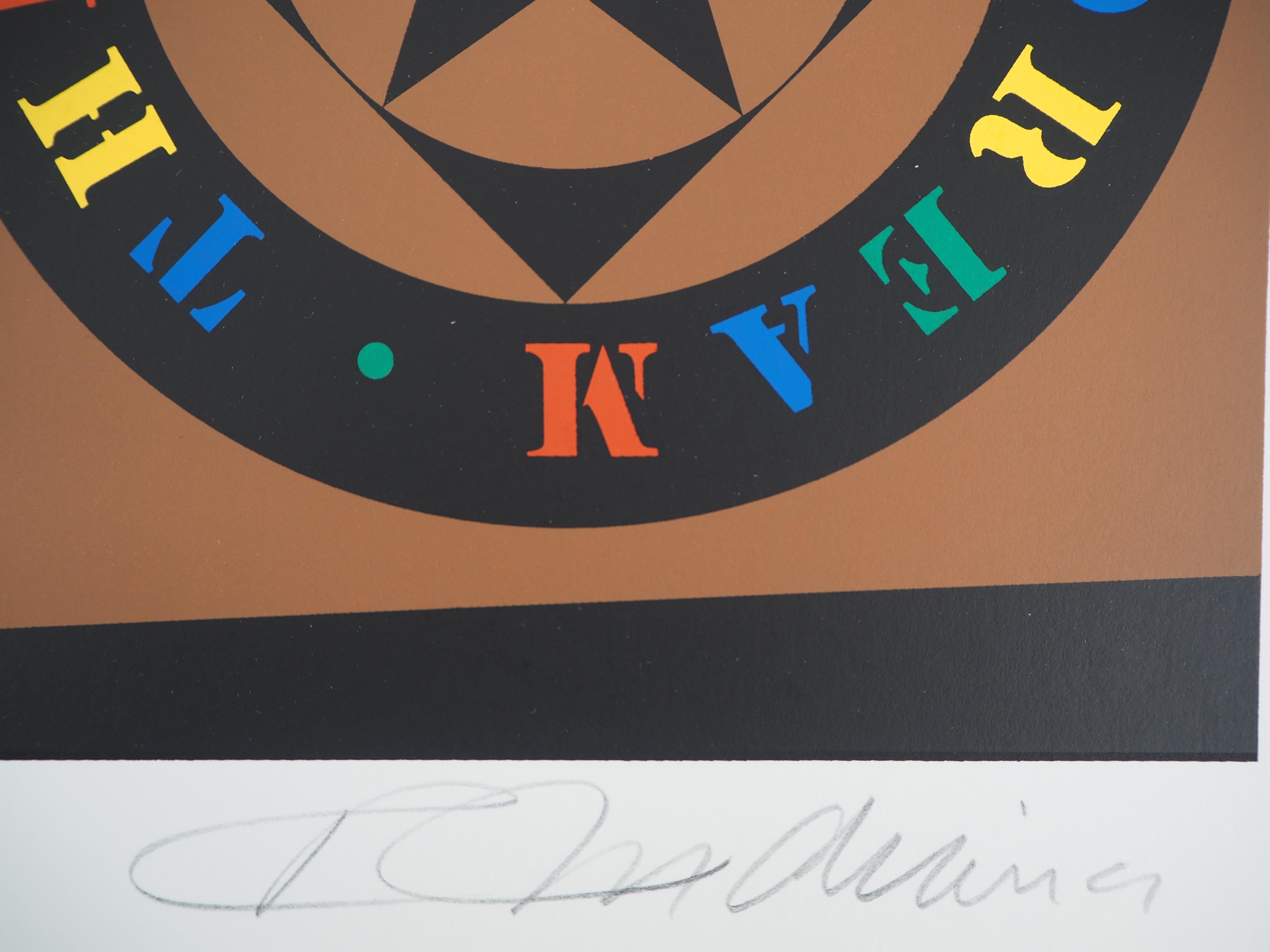 The American Dream - Original screenprint, Handsigned - Certificate - Print by Robert Indiana