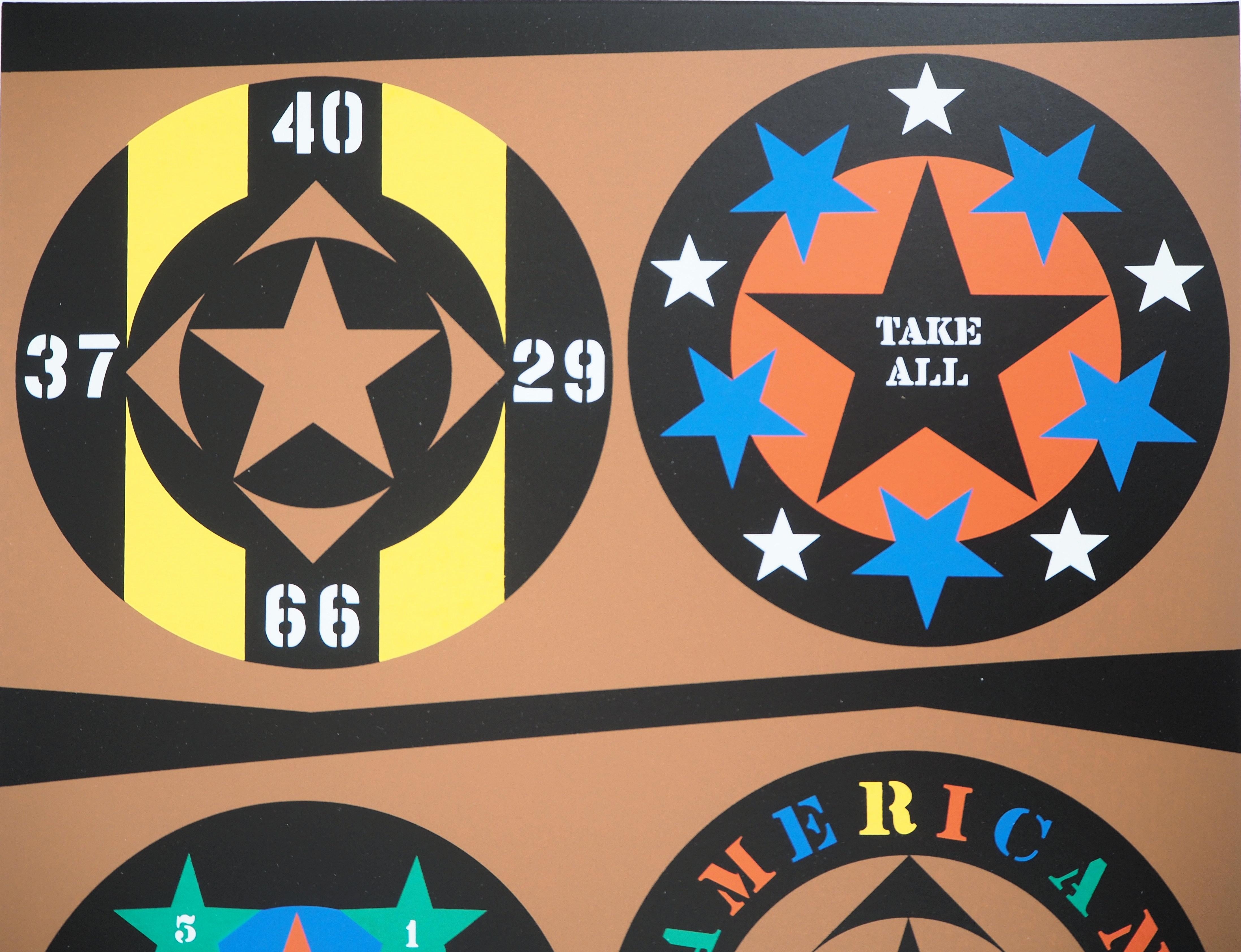 The American Dream - Original screenprint, Handsigned - Certificate - American Modern Print by Robert Indiana