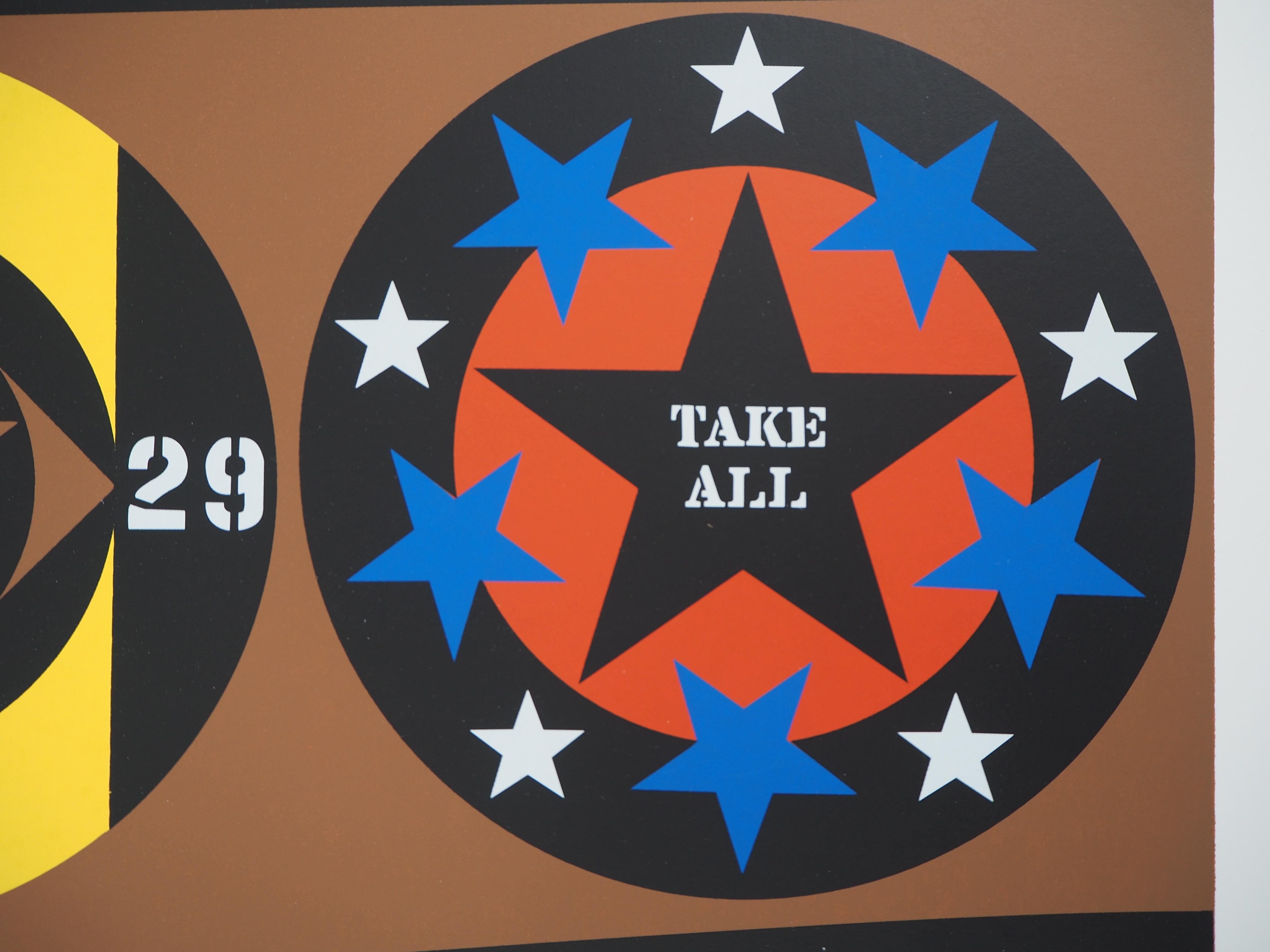 Robert INDIANA
The American Dream, 1997

Original screenprint
Handsigned in pencil
Numbered TP 23/30
On vellum 47.5 x 40.5 cm (c. 19 x 16 inch)

INFORMATION : From the portfolio 