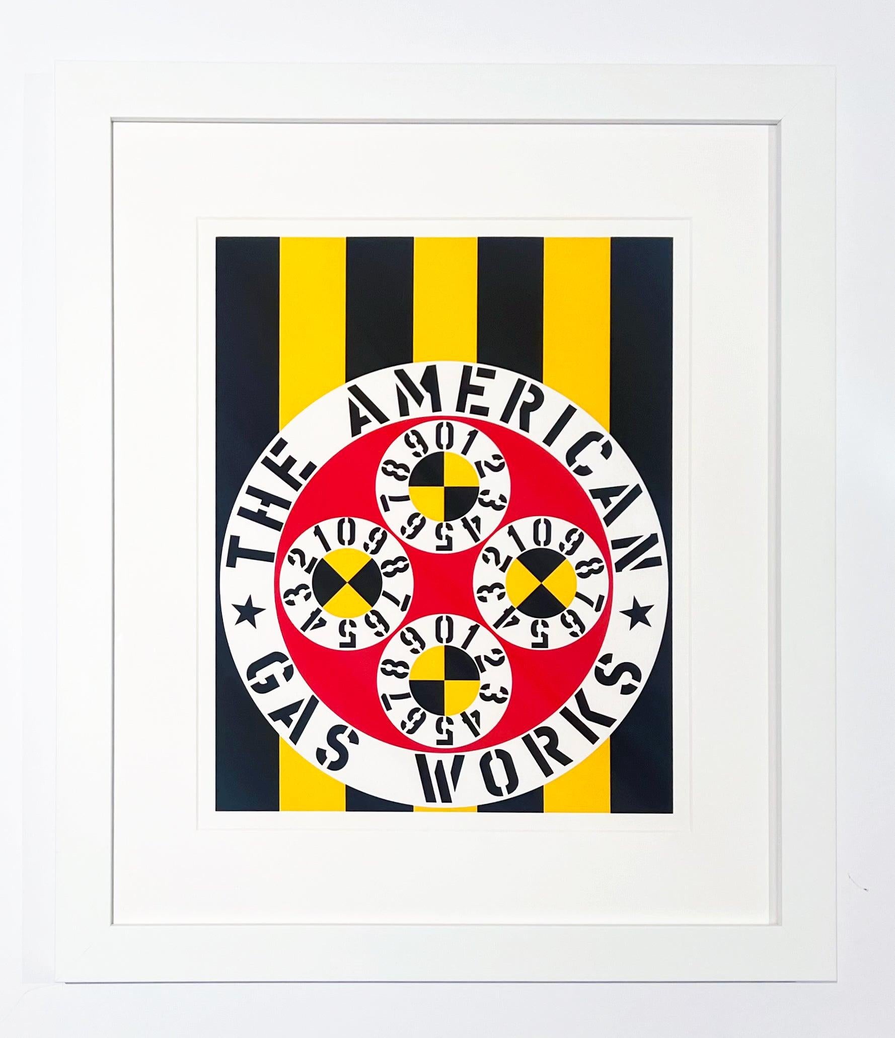 La fabbrica di gas americana - Print di Robert Indiana