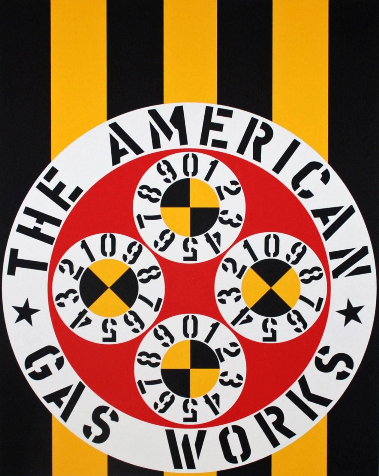 The American Gas Works - Print by Robert Indiana