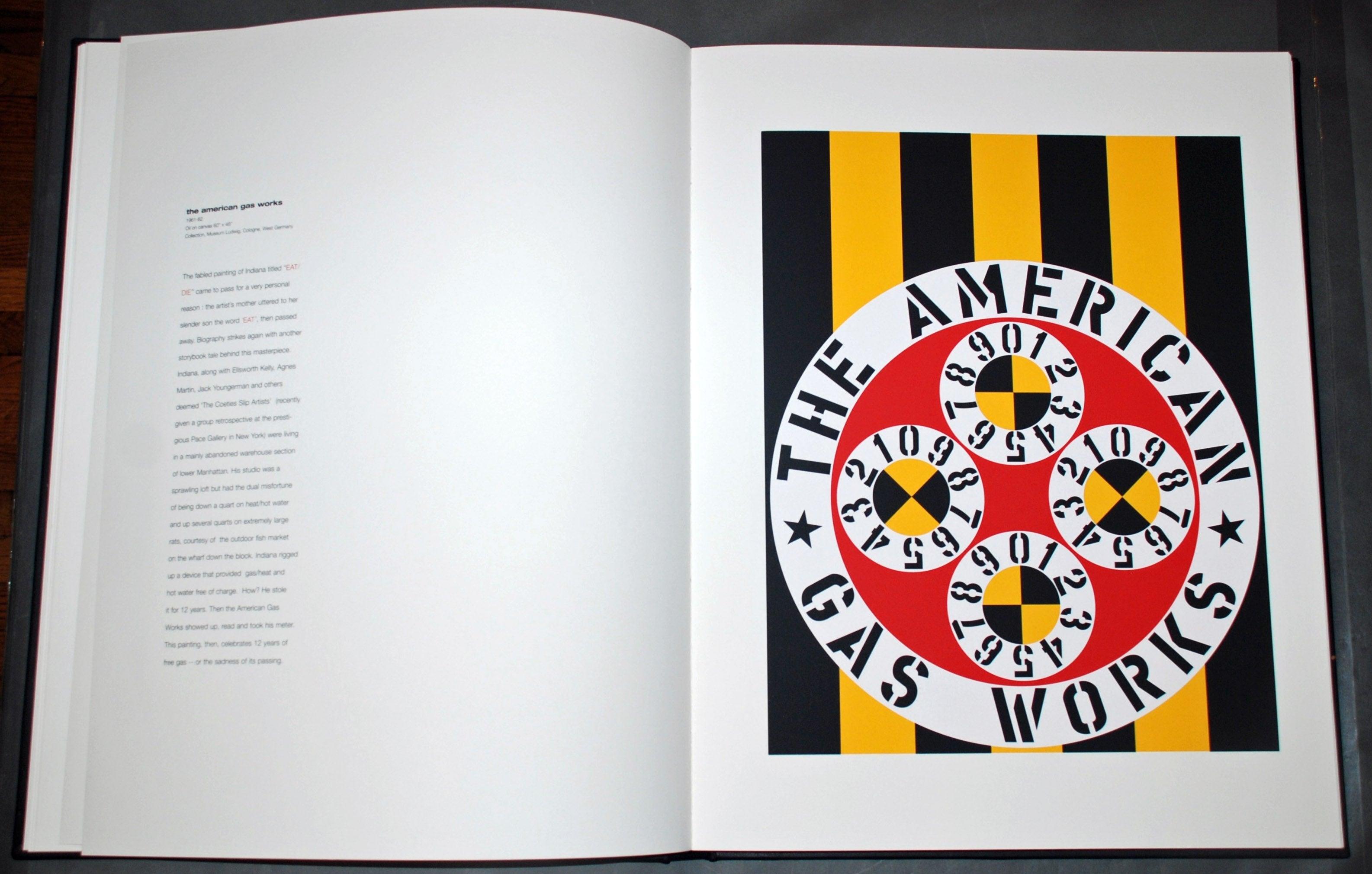 La fabbrica di gas americana - Print Arancia di Robert Indiana