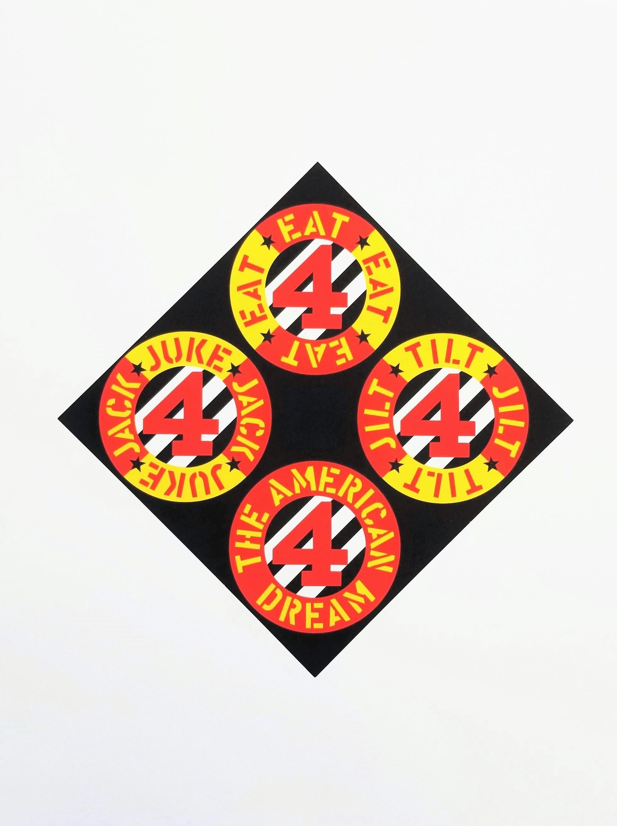 The Beware-Danger American Dream n°4 - Print de Robert Indiana