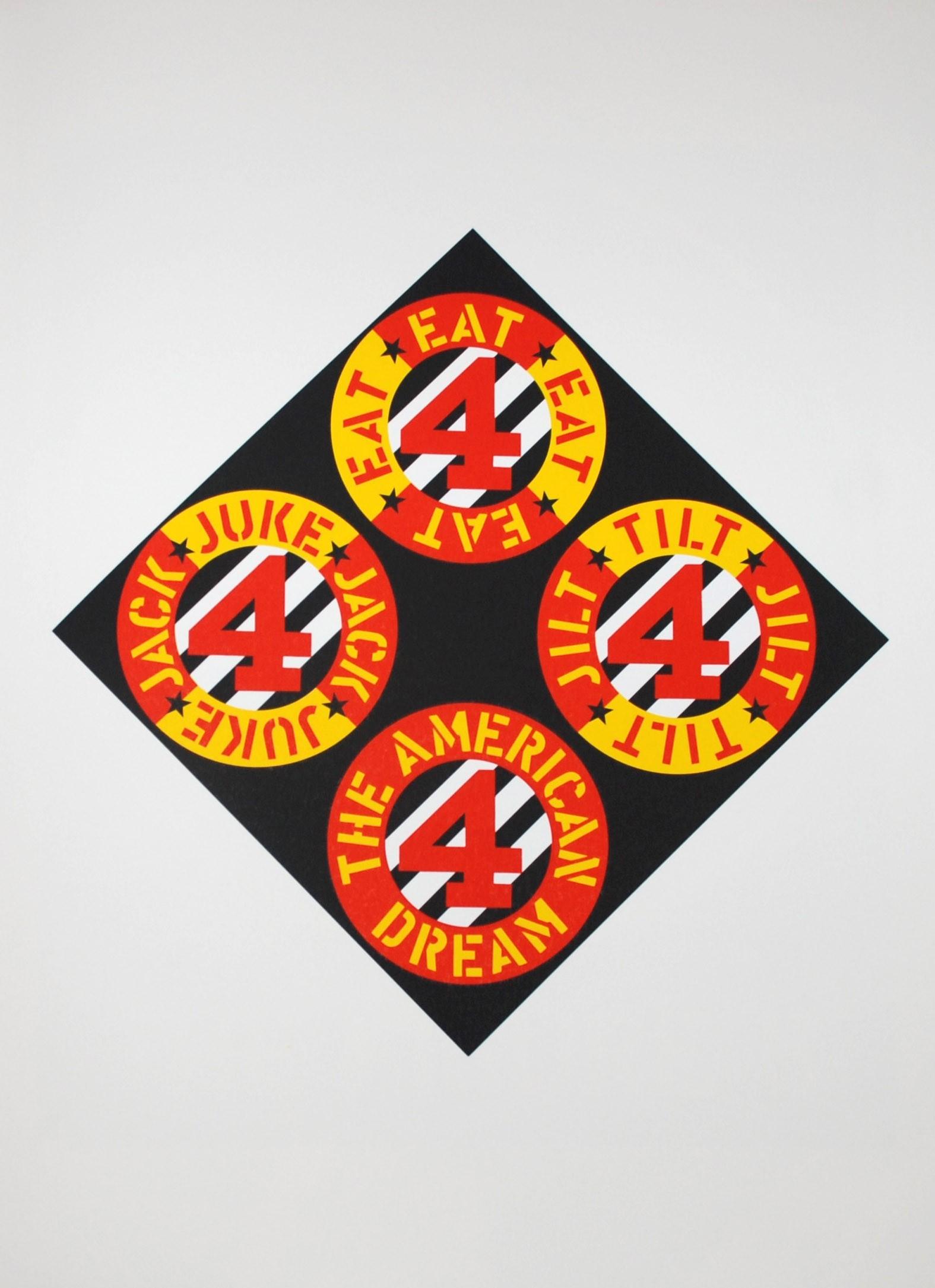 The Beware-Danger American Dream #4 - Print by Robert Indiana