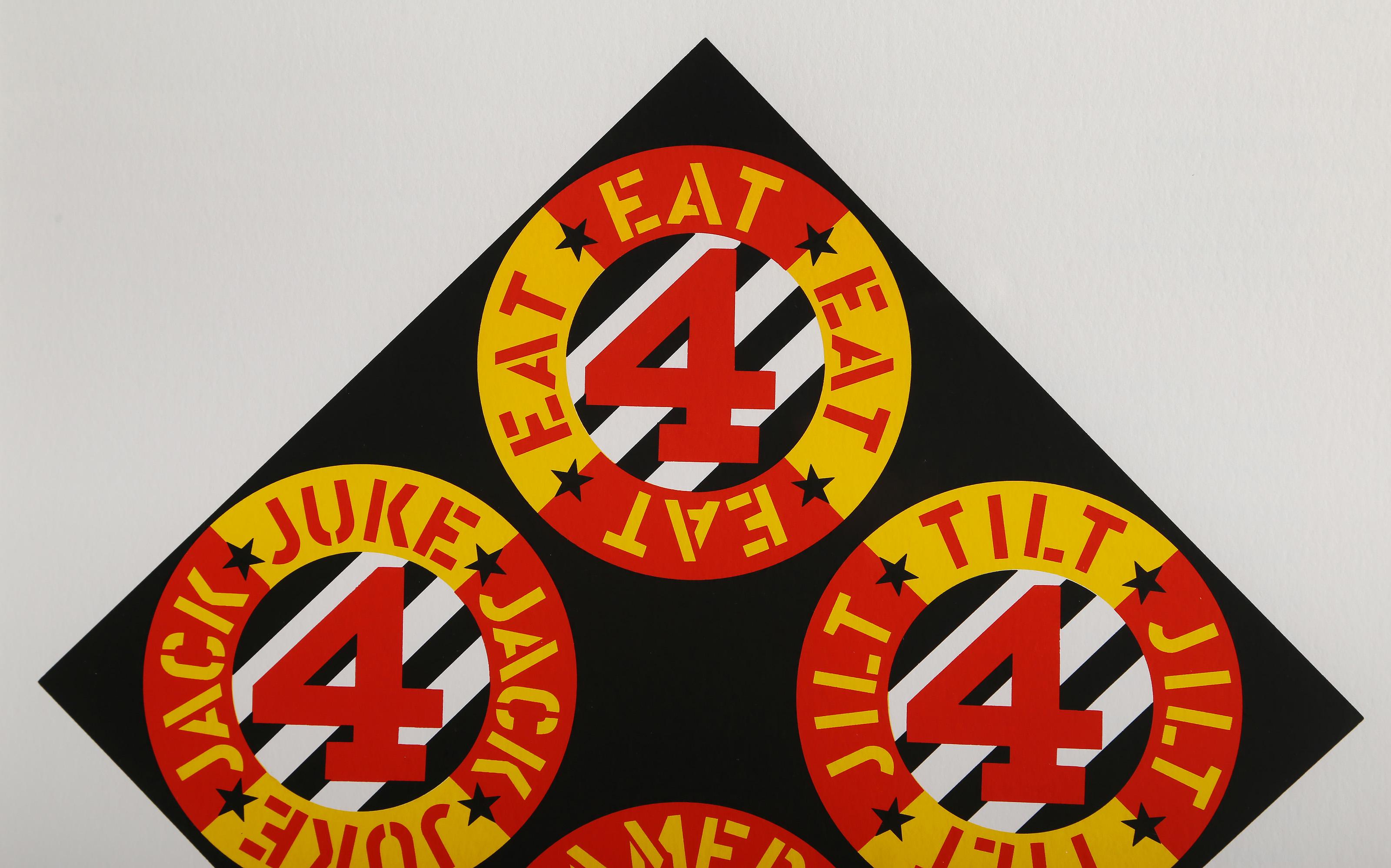 The Beware Danger, Pop Art Screenprint by Robert Indiana For Sale 1