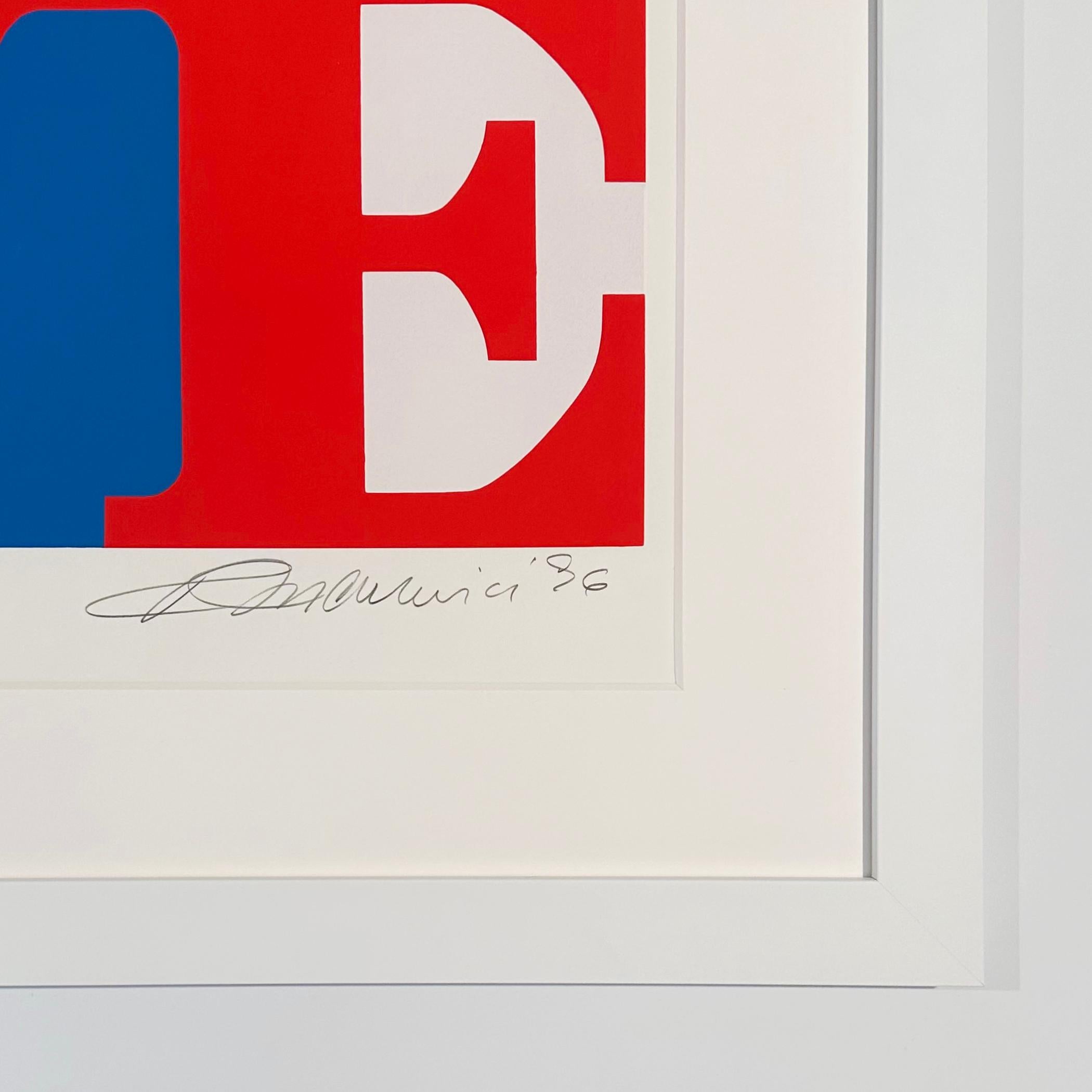 Das Buch der Liebesbuch 5 (Pop-Art), Print, von Robert Indiana