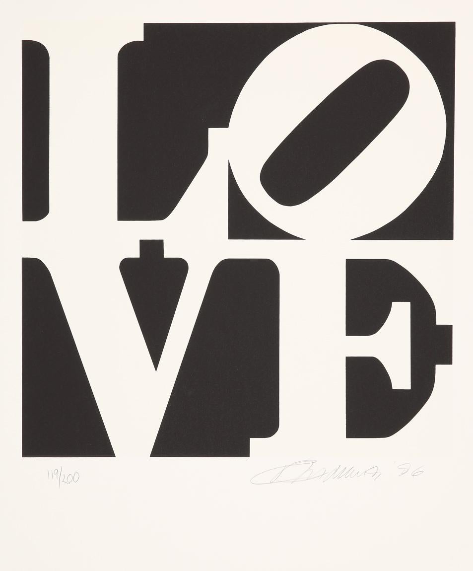 The Book of Love - LOVE, Indiana, Poems - White Print by Robert Indiana