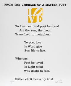 El Libro de los Poemas de Amor - Del Umbral de un Maestro Poeta, por Robert Indiana