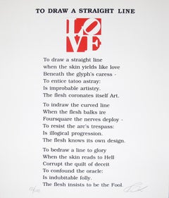 The Book of Love Poem (To Draw A Straight Line)