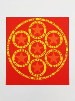 The Calumet /// Pop Art Robert Indiana Native American Indiana Screenprint Red
