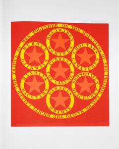 Robert Indiana Serigraph, Abstract, 1997, The Calumet, from The American Dream
