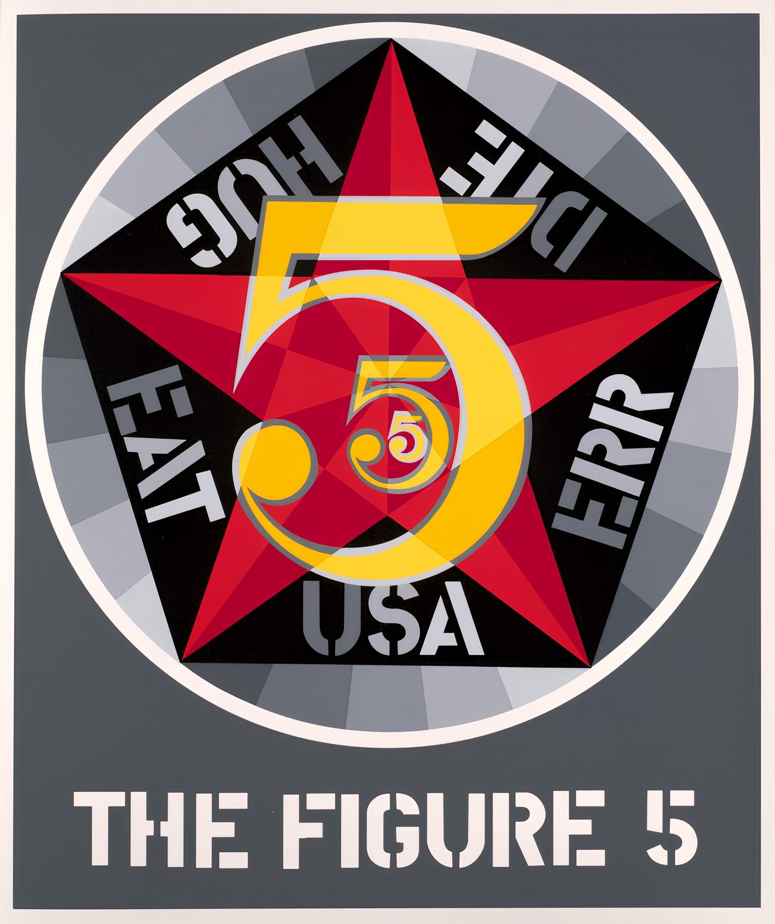 The Figure 5 from The American Dream Portfolio - Print by Robert Indiana