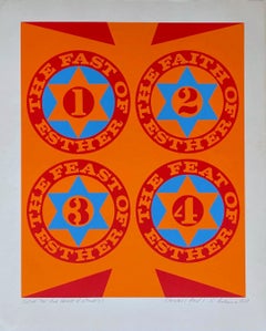 Les quatre facettes d'Estherès (I) sérigraphie rare, signée par des graveurs, Judaica