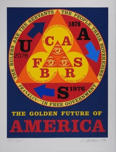 Il futuro dorato dell'America - Serigrafia originale, firmata a mano