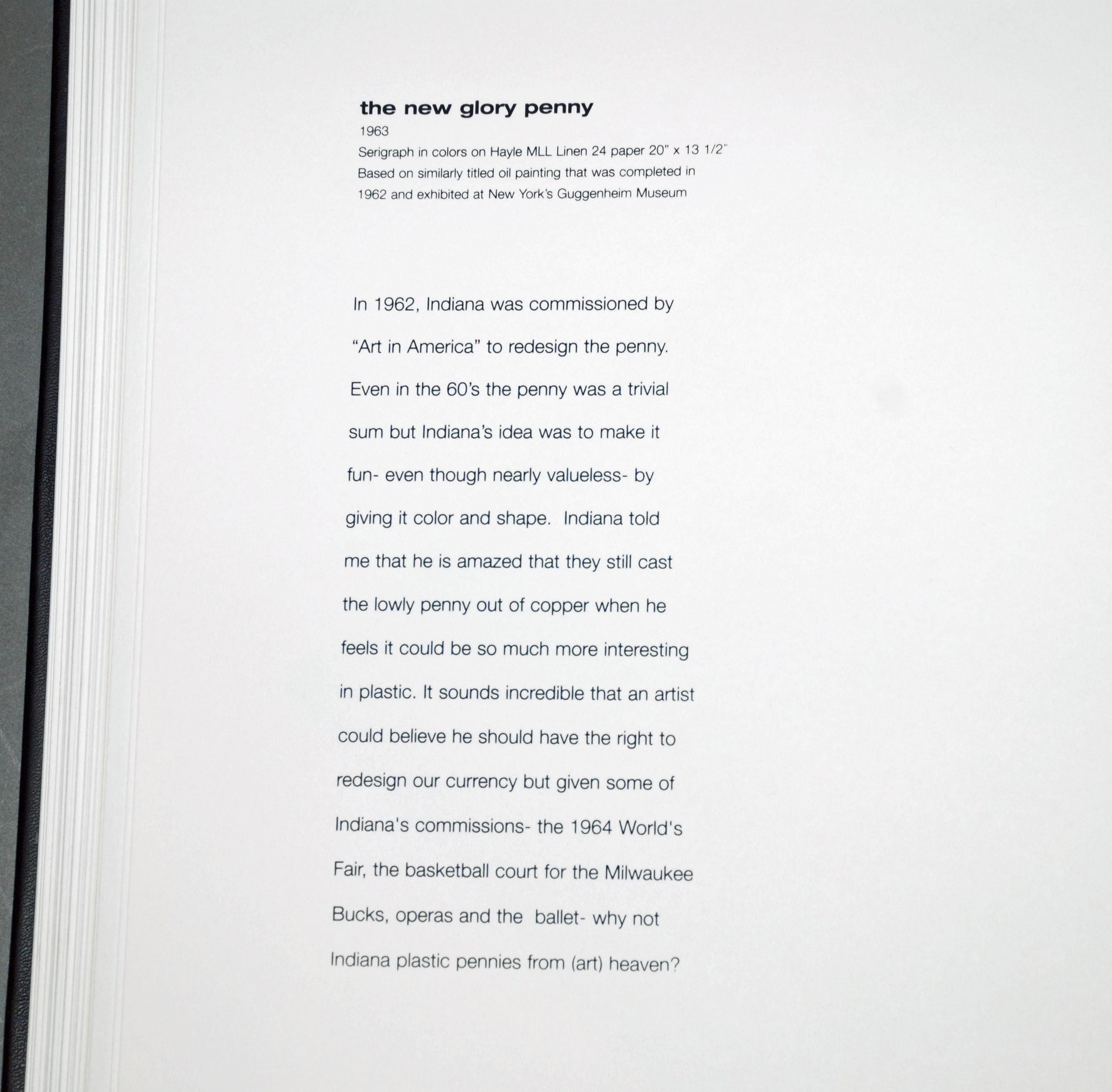 The New Glory Penny, da Il sogno americano - Abstract Print Grigio di Robert Indiana