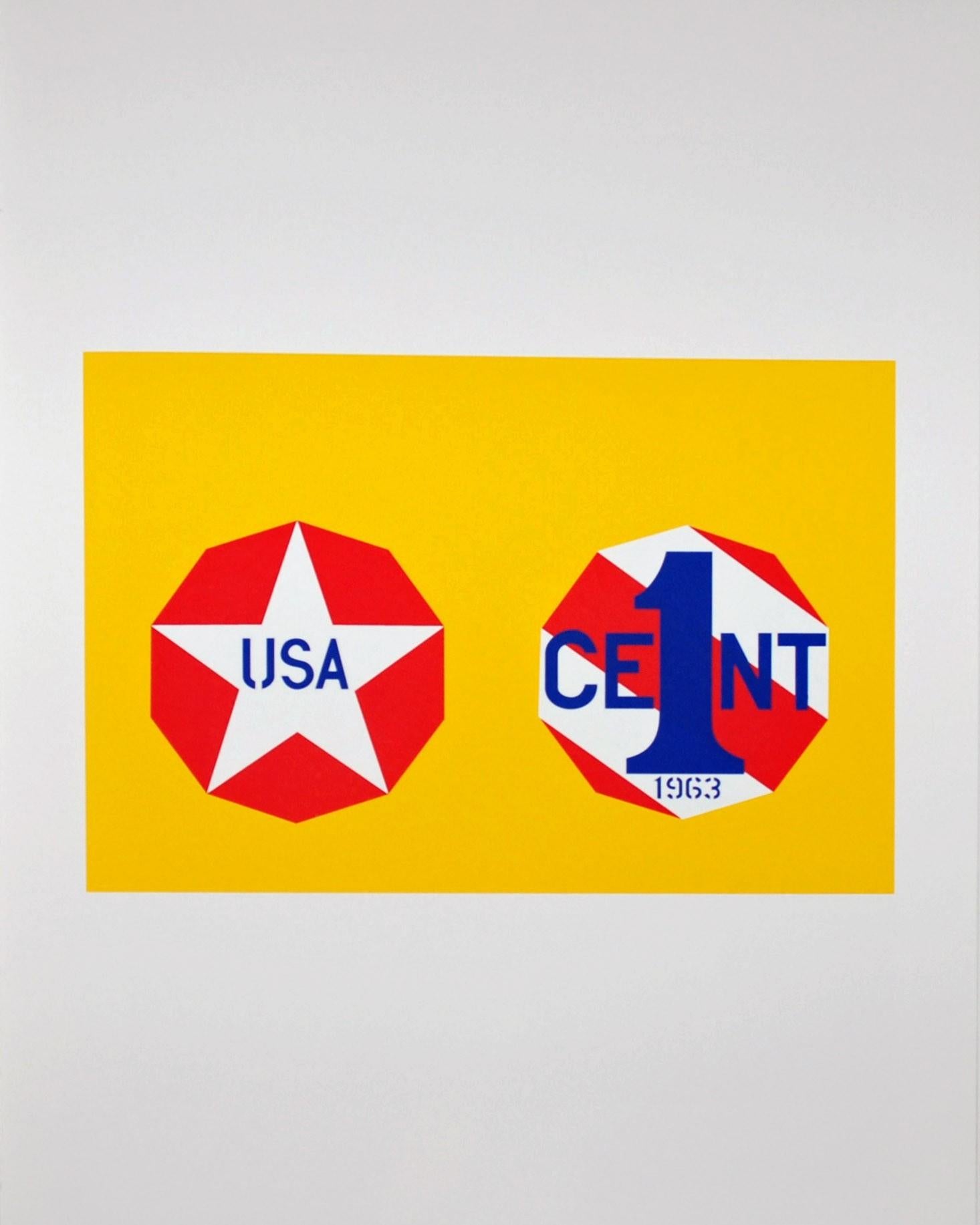 The New Glory Penny, from The American Dream - Print by Robert Indiana
