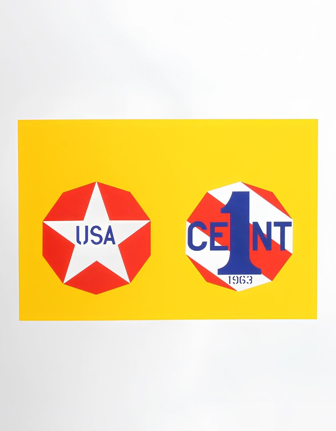 The New Glory Penny from The American Dream Portfolio - Print by Robert Indiana