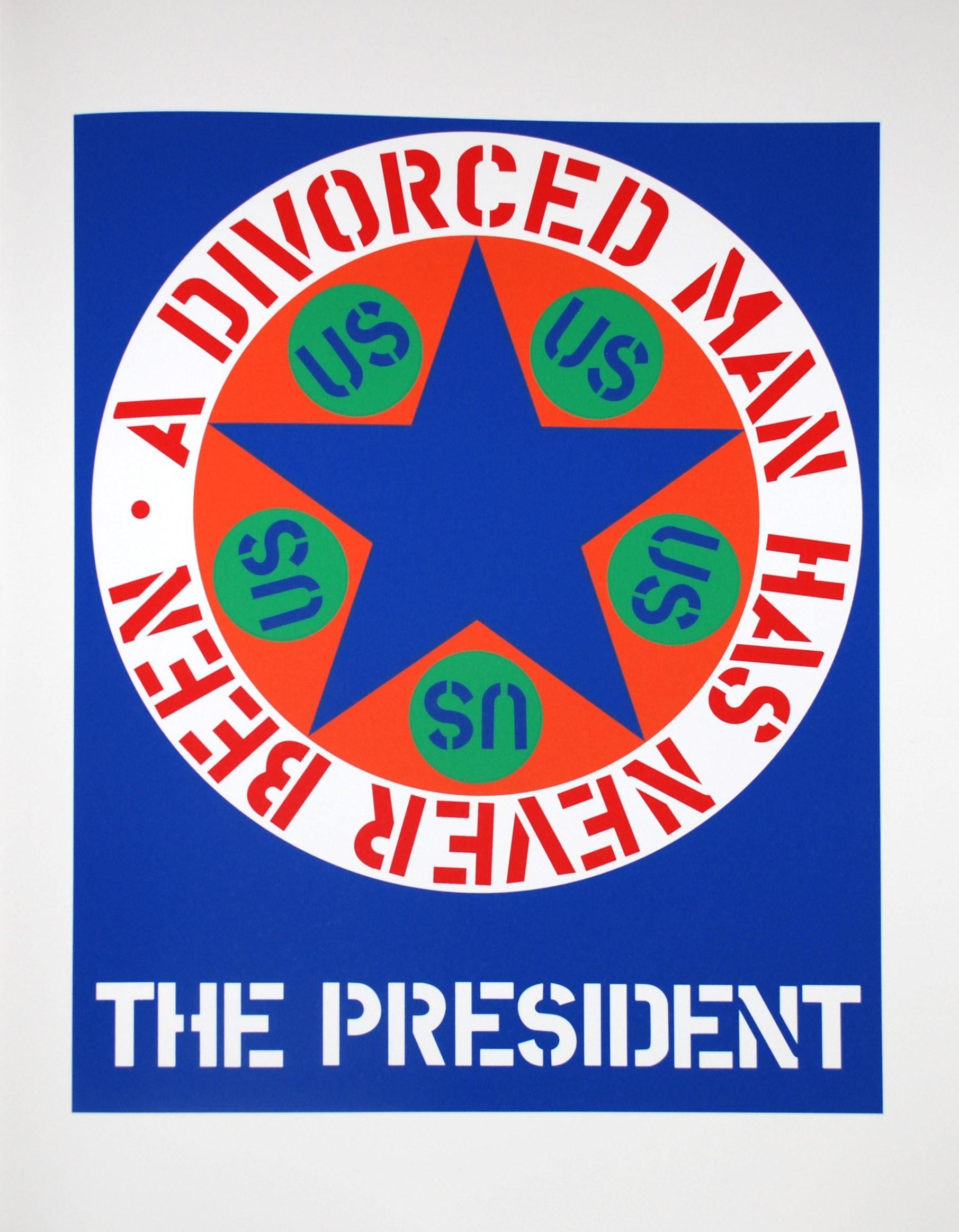 Der Präsident (Grau), Abstract Print, von Robert Indiana