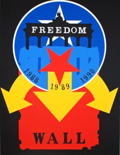 Robert Indiana Serigraph, 1997, The Wall, from The American Dream