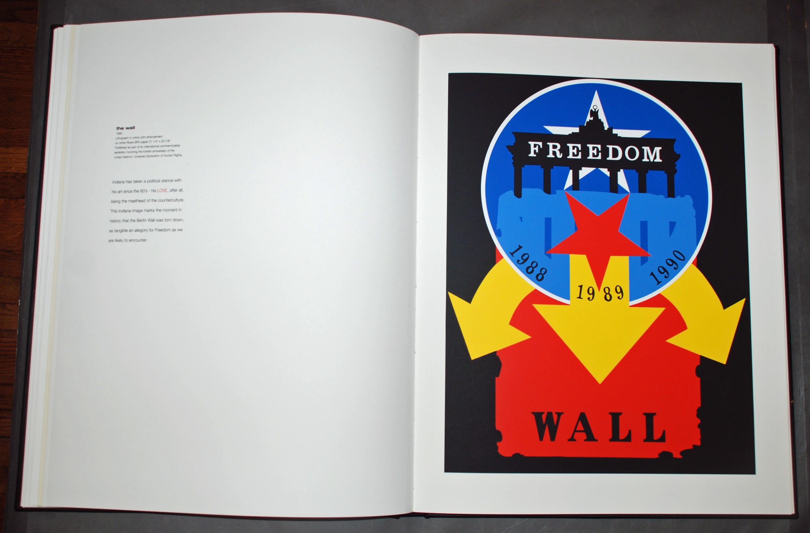 Die Mauer (Beige), Abstract Print, von Robert Indiana