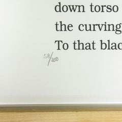 "Thirst (Book of LOVE)" silkscreen print on paper by artist Robert Indiana