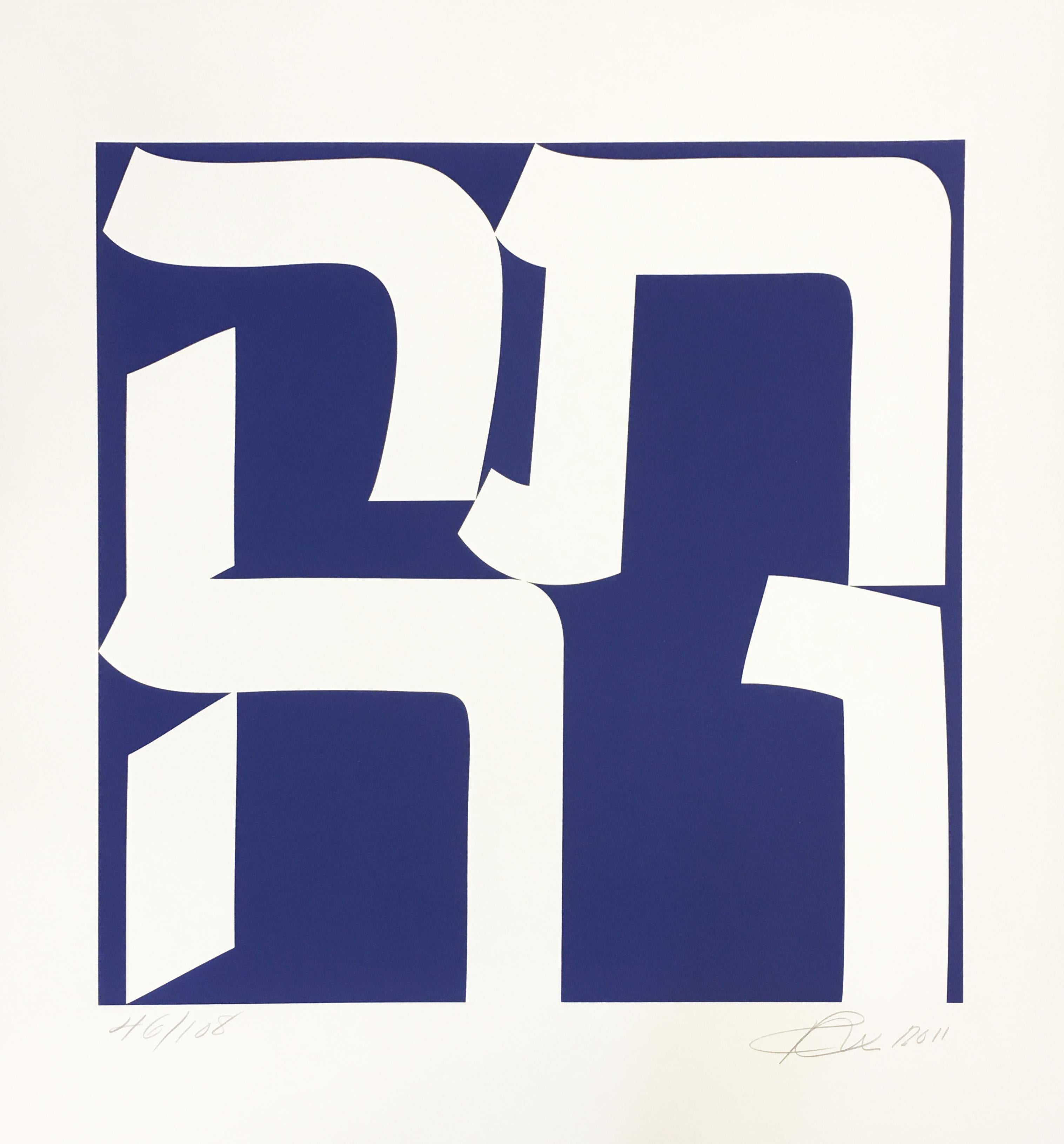 Robert Indiana Abstract Print - TIKVA