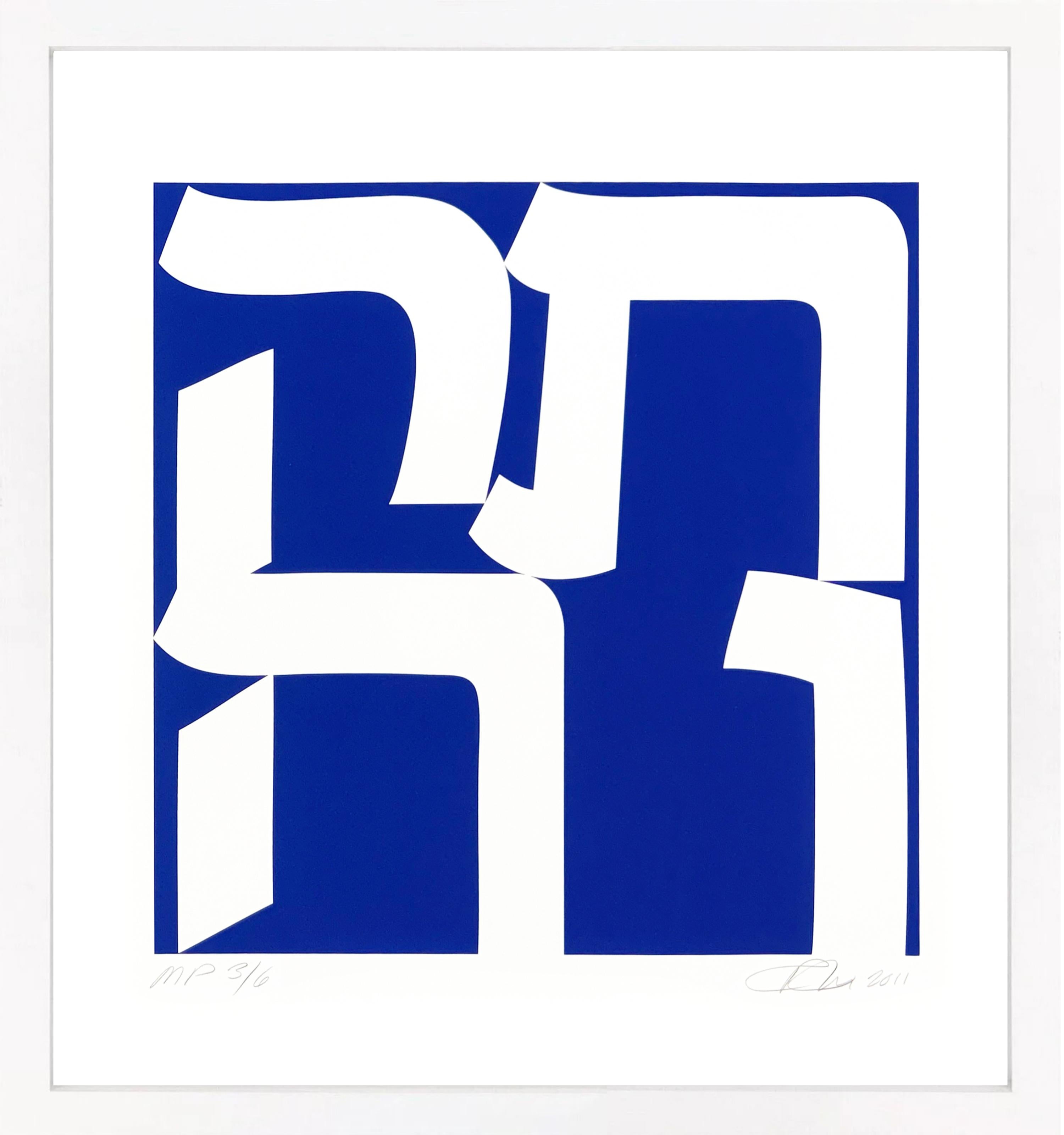 Figurative Print di Robert Indiana - Tikva (serigrafia rara incorniciata e firmata a mano)