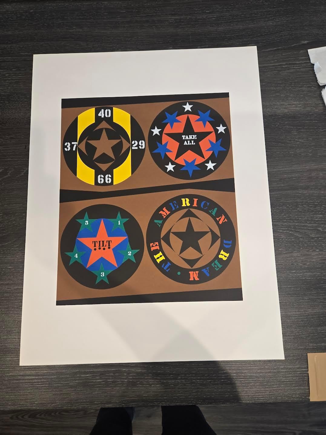Tilt da Il portafoglio del sogno americano - Print di Robert Indiana
