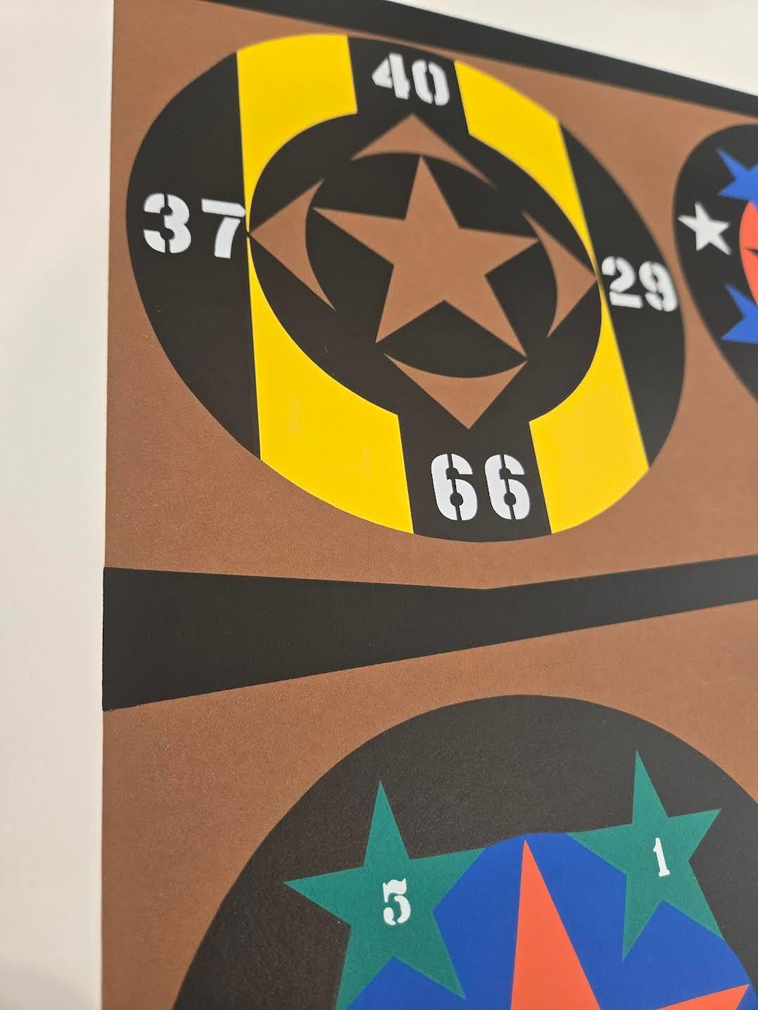 Tilt da Il portafoglio del sogno americano - Print Nero di Robert Indiana