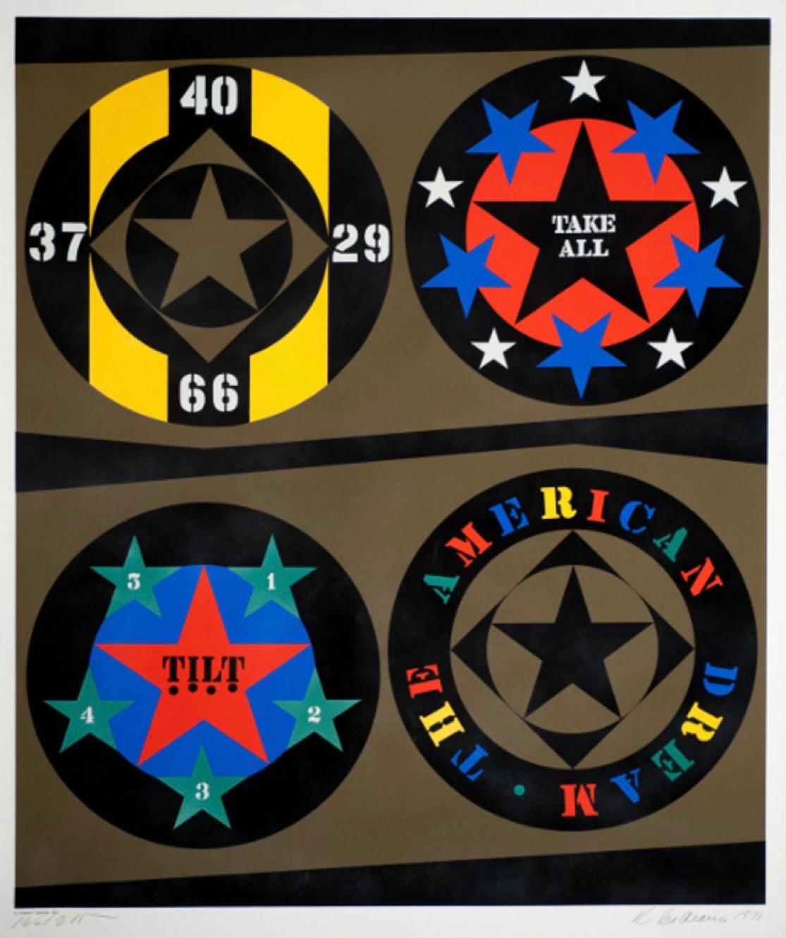 Tilt (from The American Dream Portfolio) - Print by Robert Indiana
