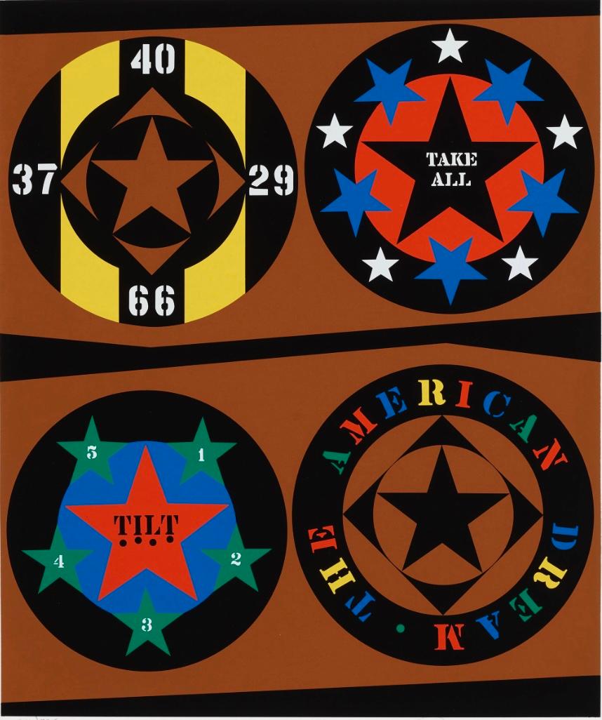 Print di Robert Indiana - Tilt da Il portafoglio del sogno americano