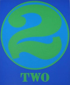 Framed Serigraph Print by Robert Indiana, Abstract, 1997, Two