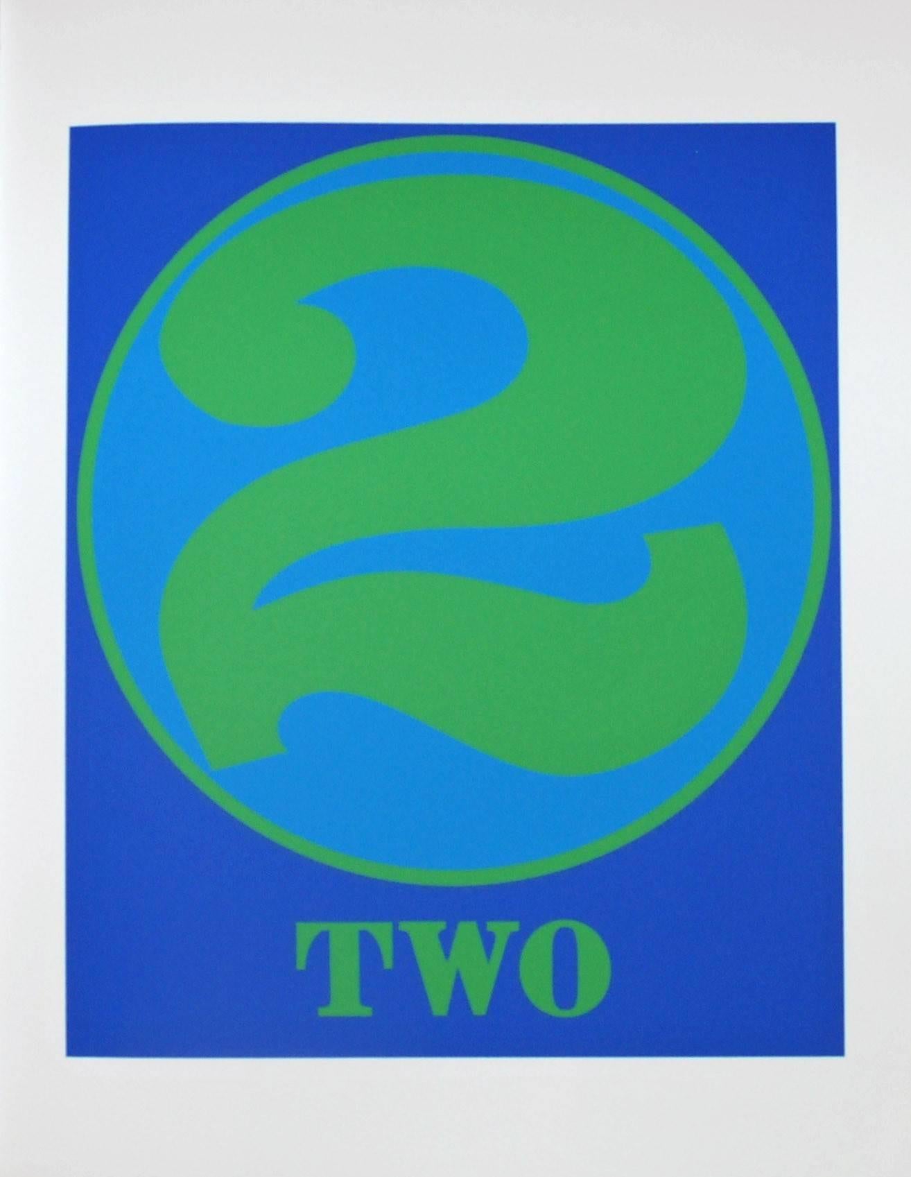Two - Abstract Print by Robert Indiana