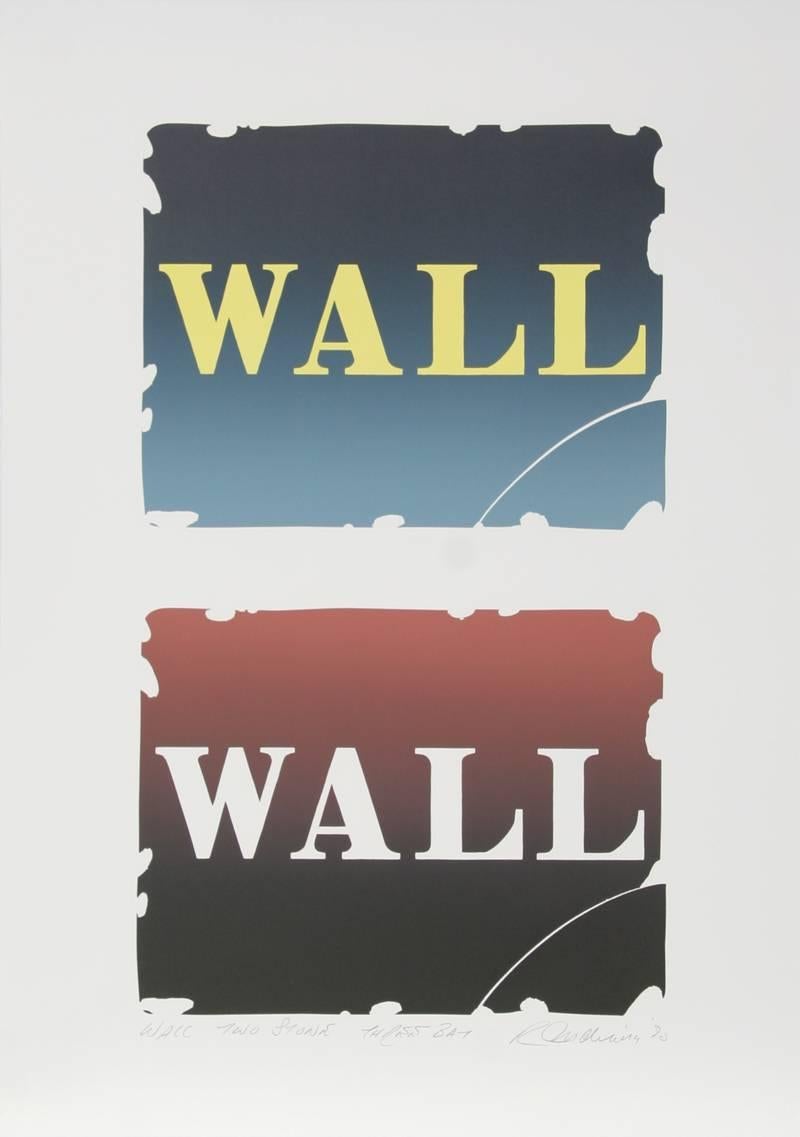 Wall: Two Stone, Suite of Four Lithographs by Robert Indiana For Sale 2