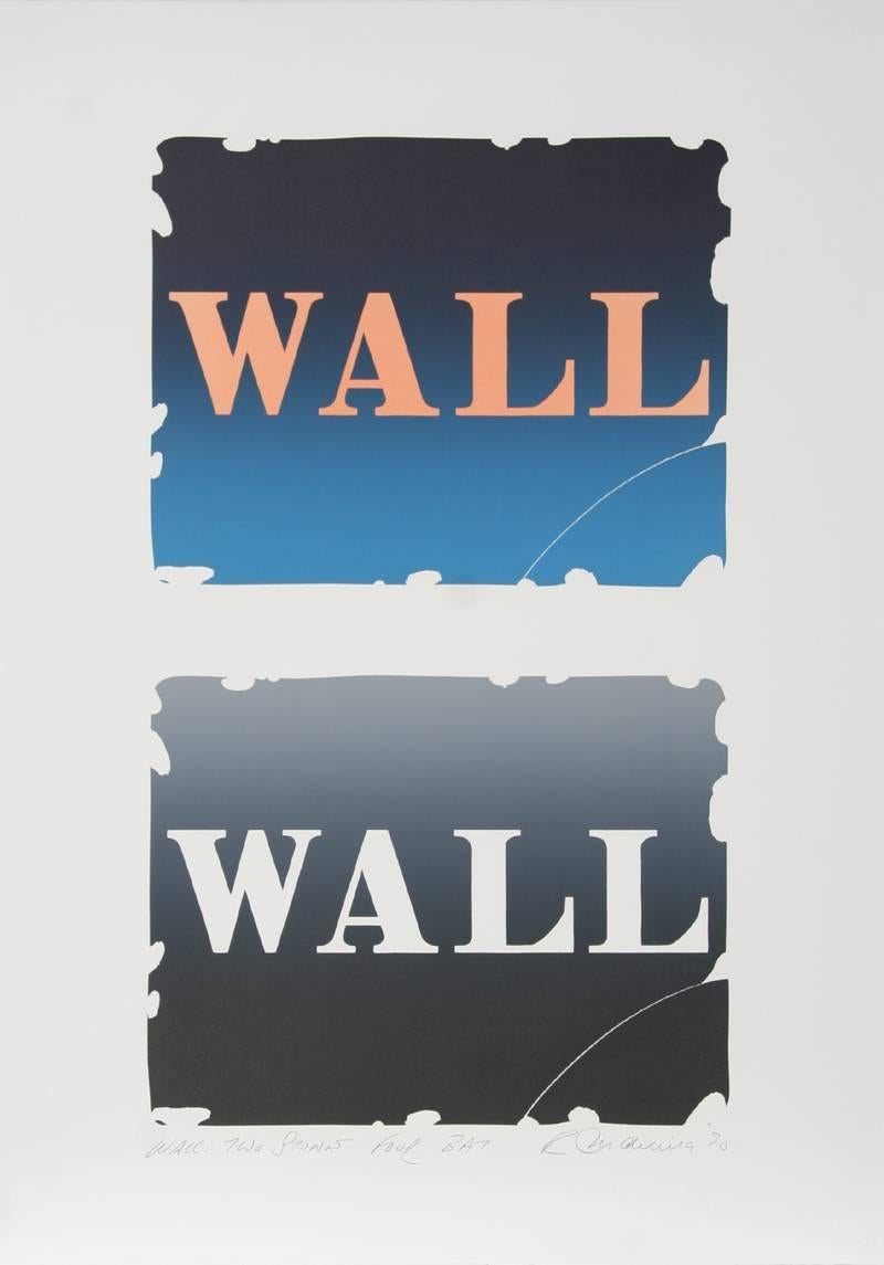 Wall: Two Stone, Suite of Four Lithographs by Robert Indiana For Sale 3