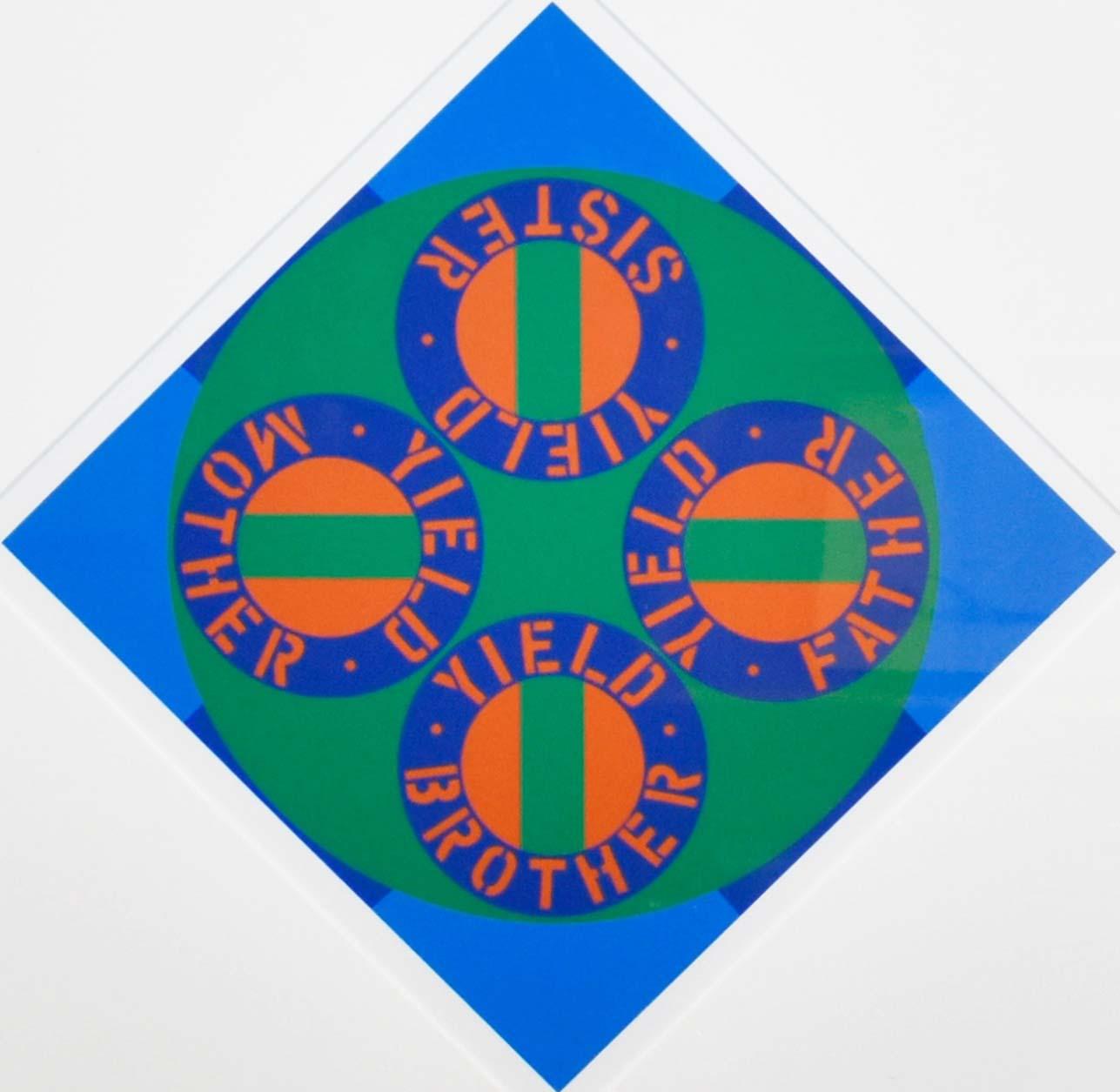 Robert Indiana Abstract Print - Yield Brother #2, from The American Dream