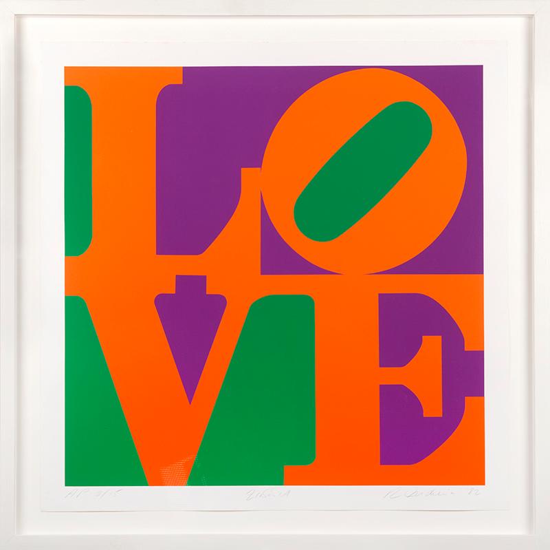 Zinnia, da Un giardino d'amore - Print di Robert Indiana