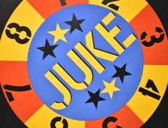 Serigrafia di Robert Indiana "Juke" 1 di 4 firmata a matita su carta intelata