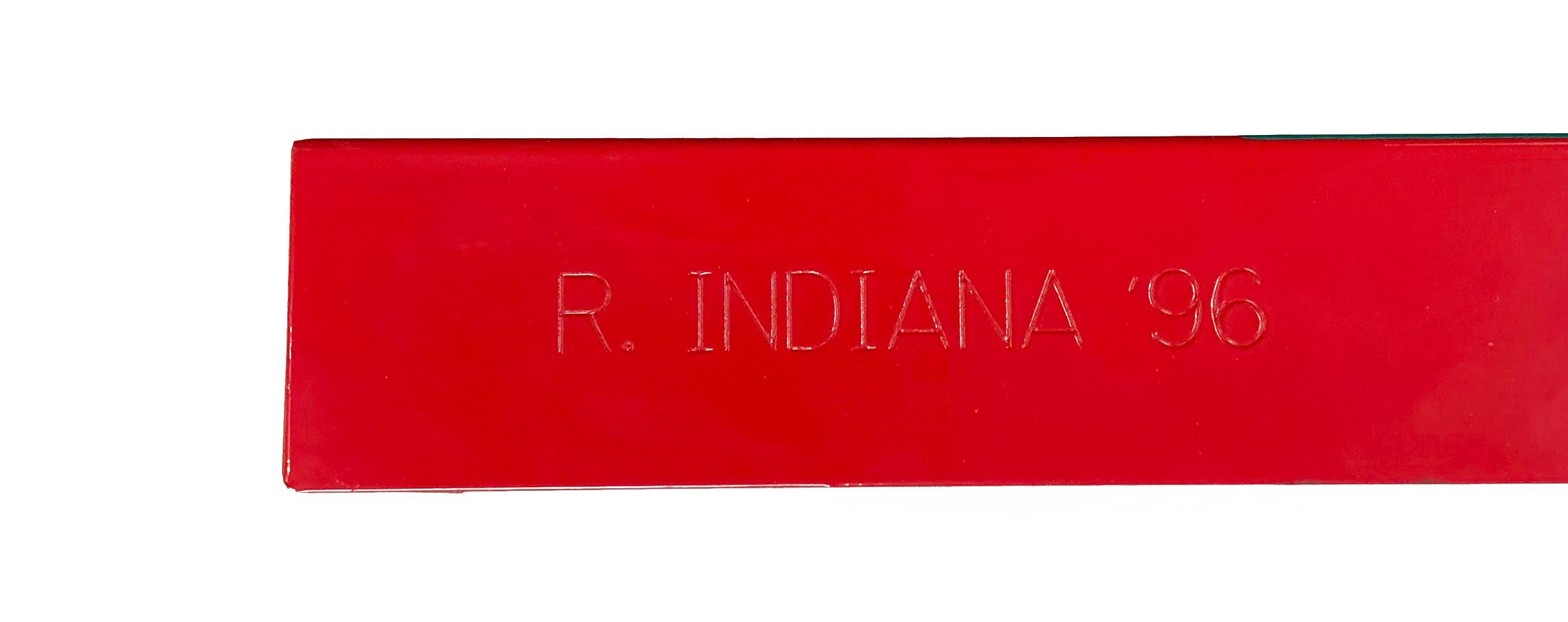 Book of Love (Rot/Blau/Grün), Wandskulptur aus Aluminium im Angebot 1