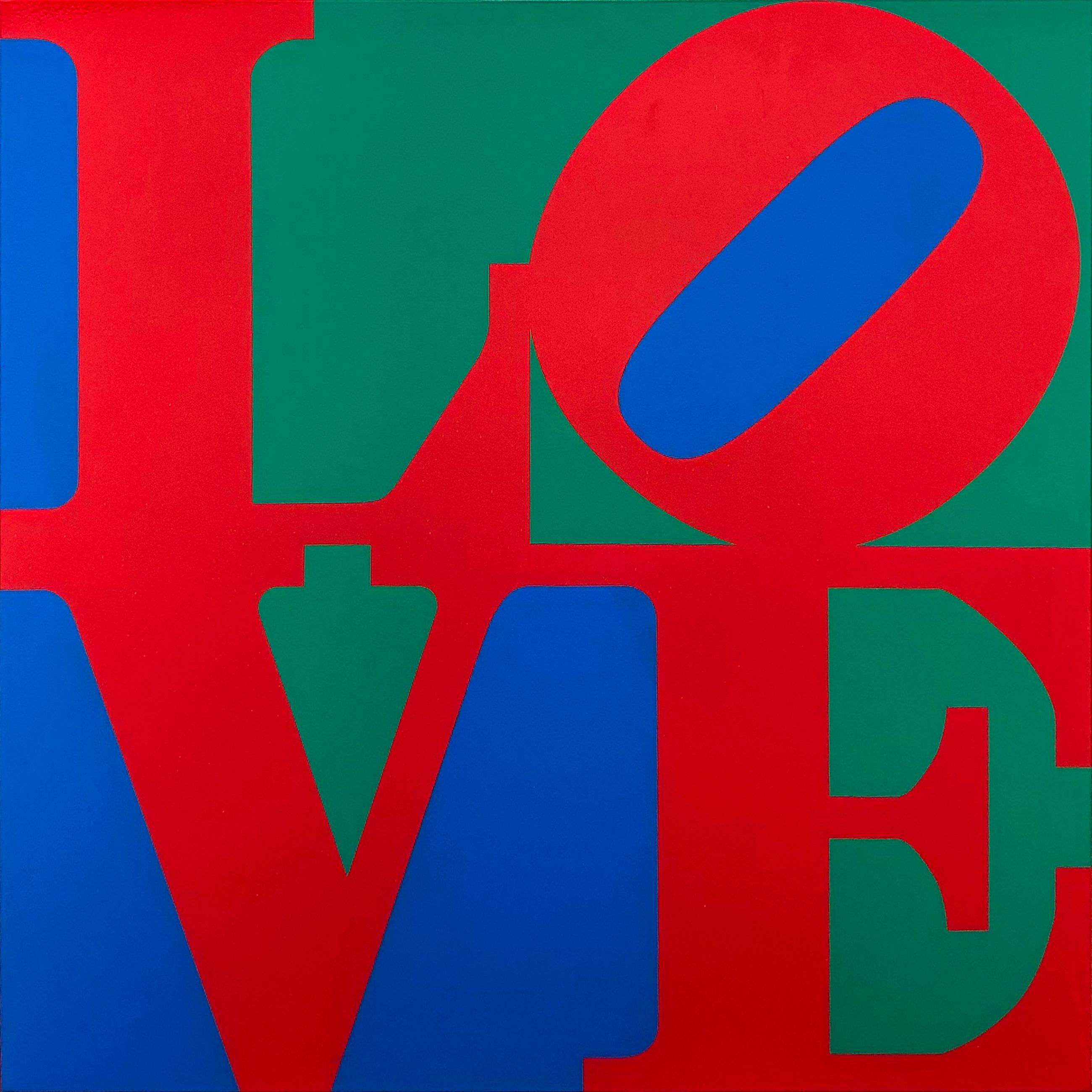 Libro del Amor (Rojo/Azul/Verde), escultura mural de aluminio